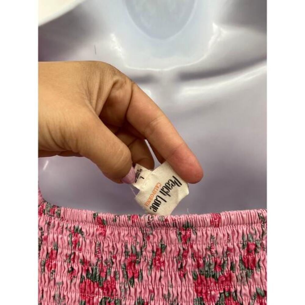 Peach Love California Pink Puff Sleeve Mini Dress - Picture 5 of 8